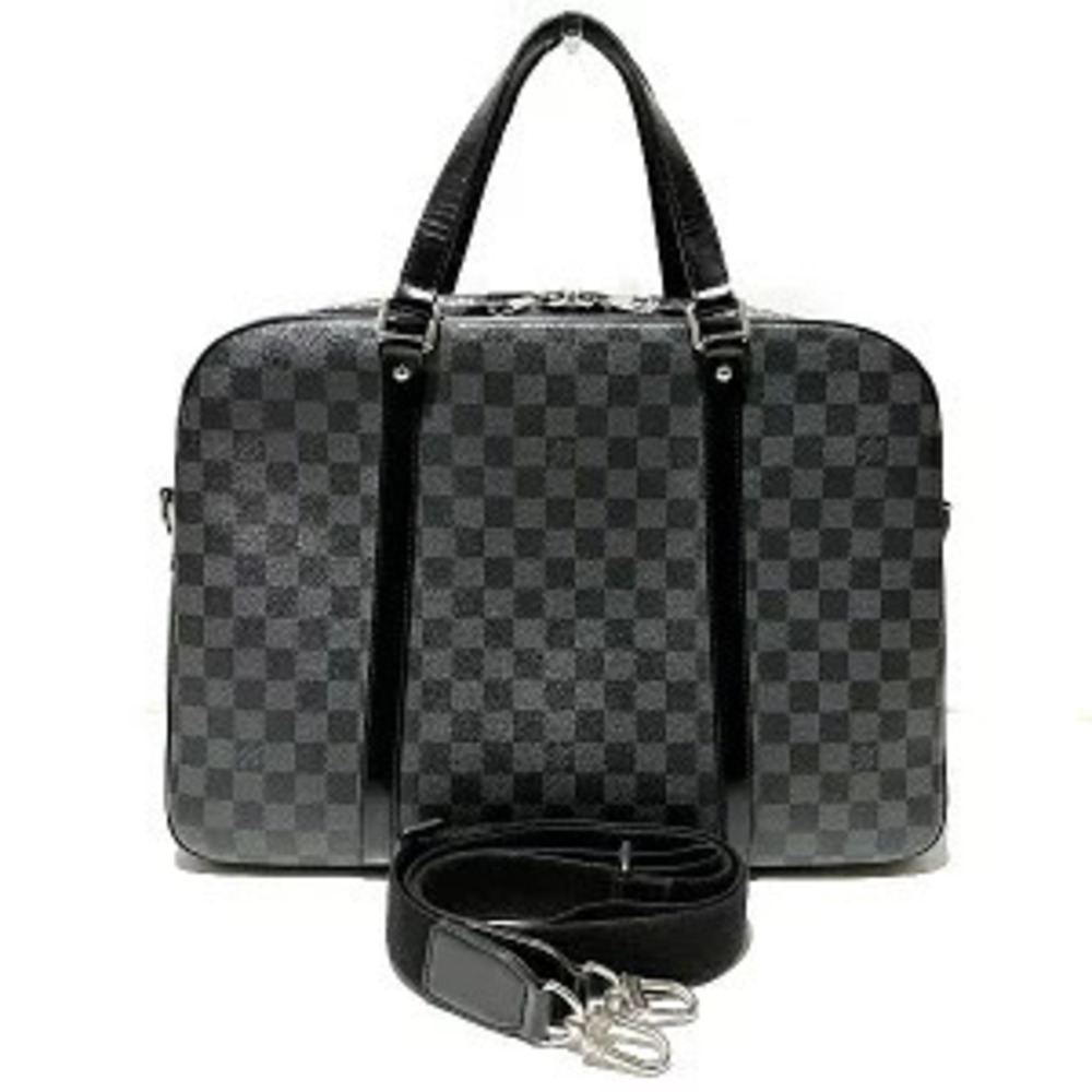 Louis Vuitton Damier Graphite Black Yorn Bag Business Briefcase